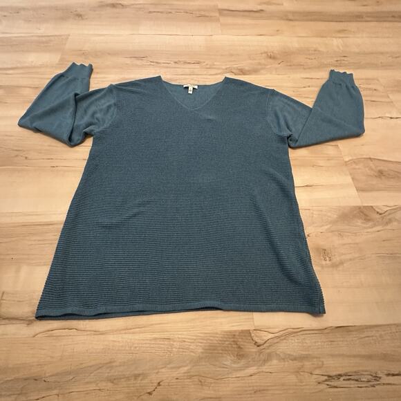 Ella Moss Women S Sweater Knit Pullover Long Sleeve Ribbed V-Neck SET OF 2 - Picture 5 of 16